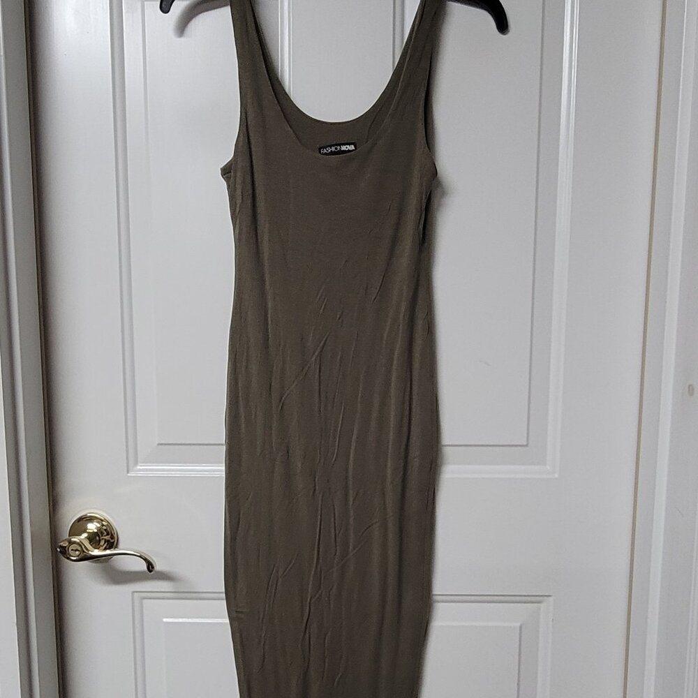 Women junior fashion nova summer dress maxi small